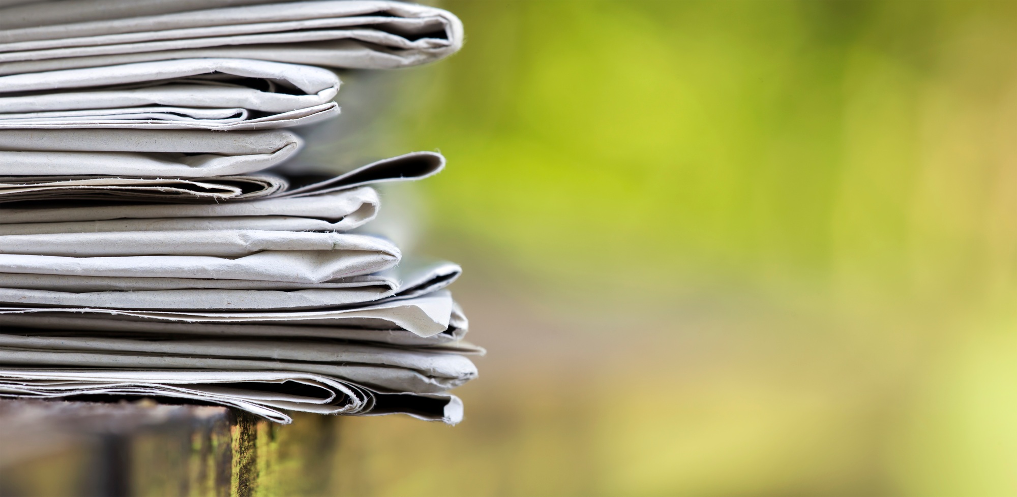 Stack of newspapers