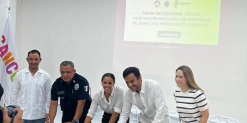 Firma de convenio de colaboración con el municipio de Benito Juárez, Quintana Roo.